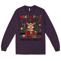 Plum north pole hot cocoa Long Sleeve Tee - MaliasSmallBusiness