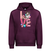 Mauve Wine Love Easter Urban Hoodie - BundleAndBundleShop