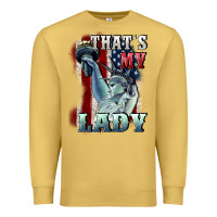Antique Gold thats my lady Premium Sweatshirt - CowGirlArtShop