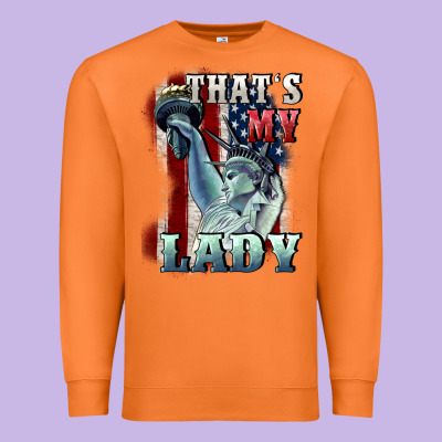 Thats My Lady Premium Sweatshirt Designed By Cowgirlartshop