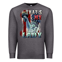 Charcoal Heather thats my lady Premium Sweatshirt - CowGirlArtShop