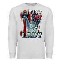 Dove Grey thats my lady Premium Sweatshirt - CowGirlArtShop
