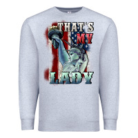 Heather Grey thats my lady Premium Sweatshirt - CowGirlArtShop