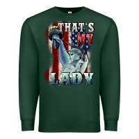 Sports Green thats my lady Premium Sweatshirt - CowGirlArtShop
