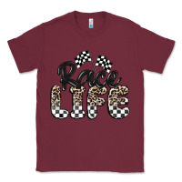 Burgundy race life Classic Tee - MaliasSmallBusiness