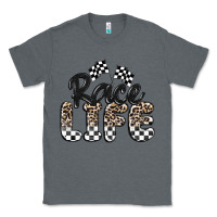 Charcoal Heather race life Classic Tee - MaliasSmallBusiness