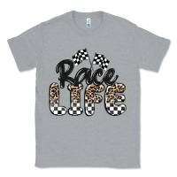 Heather Grey race life Classic Tee - MaliasSmallBusiness