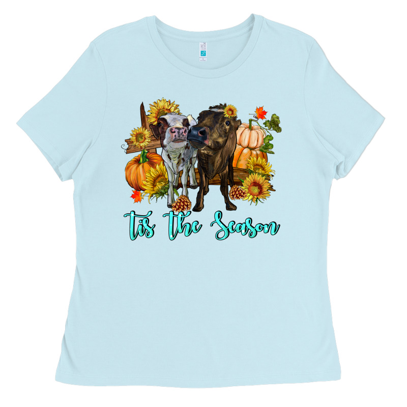 Tis The Season Cows Ladies Tee by RanaPortraitStore | Teevron