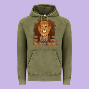 Dad The Man Leather Background Vintage Hoodie Designed By Jasminsmagicworld