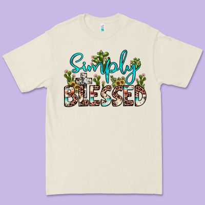 Simply Blessed Premium Tee Designed By Jahusdesignshop