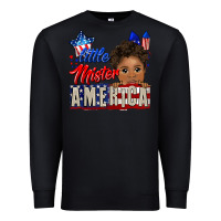 Black little mister america black boy Premium Sweatshirt - CowGirlArtShop