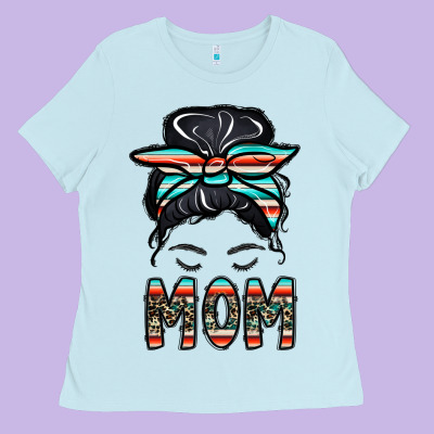Mom Ladies Tee Designed By Cowhidedigitalart
