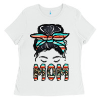White mom Ladies Tee - CowhideDigitalArt