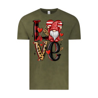 Vintage Olive love gnome Vintage Tee - MaliasSmallBusiness