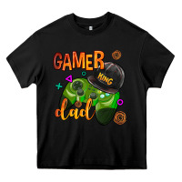 Black gamer dad Heavy Core Tee - AdoDesignShop