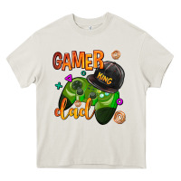 Cream gamer dad Heavy Core Tee - AdoDesignShop