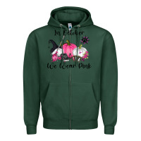 Sports Green in october we wear pink Zipper Hoodie - RanaPortraitStore