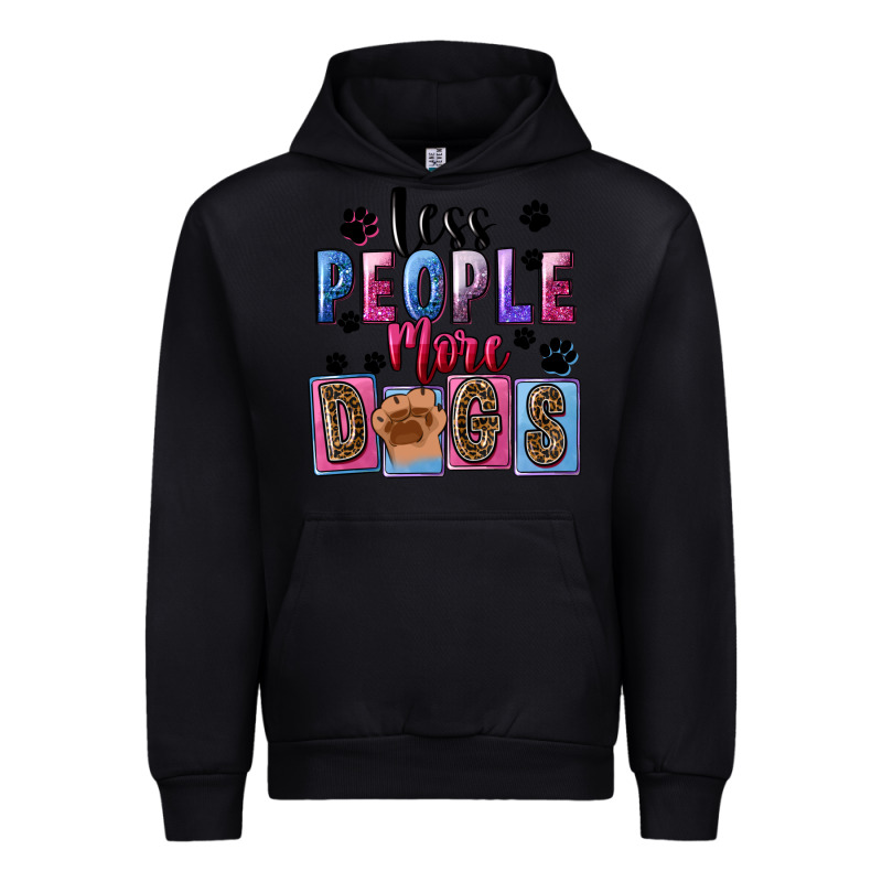 Less People More Dogs Urban Hoodie by FaDigitalArtStudio | Teevron