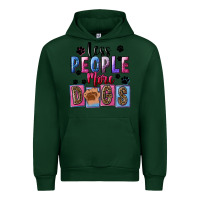 Forest Green less people more dogs Urban Hoodie - FaDigitalArtStudio