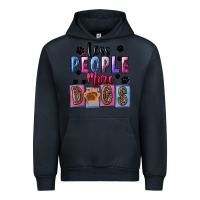 Navy less people more dogs Urban Hoodie - FaDigitalArtStudio