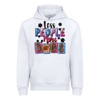 White less people more dogs Urban Hoodie - FaDigitalArtStudio