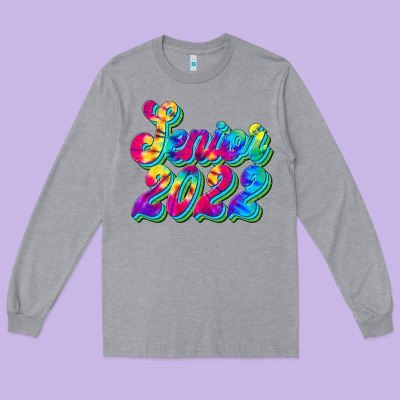 Senior 2022 Long Sleeve Tee Designed By Jahusdesignshop