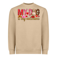 Mushroom my dog is my valentine Heavyweight Sweatshirt - NancyCooperArtShop