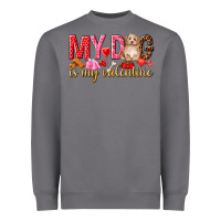 Storm my dog is my valentine Heavyweight Sweatshirt - NancyCooperArtShop