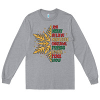 Heather Grey christmas snowflake Long Sleeve Tee - MaliasSmallBusiness