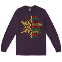 Plum christmas snowflake Long Sleeve Tee - MaliasSmallBusiness