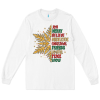 White christmas snowflake Long Sleeve Tee - MaliasSmallBusiness