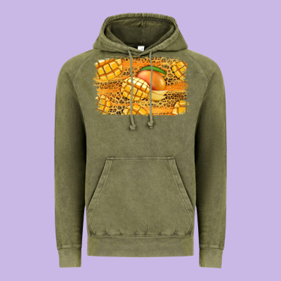 Mango Background Vintage Hoodie Designed By Jasminsmagicworld