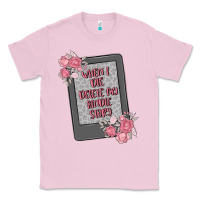 Bubblegum Pink when i die delete my kindle history Classic Tee - MaliasSmallBusiness