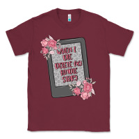Burgundy when i die delete my kindle history Classic Tee - MaliasSmallBusiness