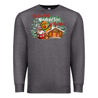 Charcoal Heather its the wonderful time of the year Premium Sweatshirt - CowGirlArtShop