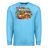Ocean Blue its the wonderful time of the year Premium Sweatshirt - CowGirlArtShop