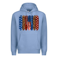 Colony Blue back to blue brushstroke Premium Hoodie - CowGirlArtShop