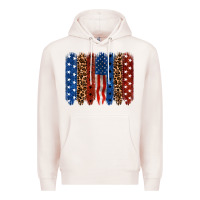 Pale Pink back to blue brushstroke Premium Hoodie - CowGirlArtShop