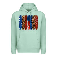 Seafoam back to blue brushstroke Premium Hoodie - CowGirlArtShop