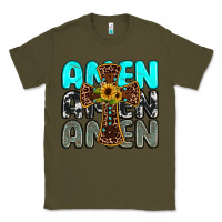 Army Green amen Classic Tee - JahusDesignShop