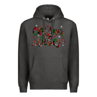 Charcoal Heather christmas vibes Premium Hoodie - JahusDesignShop