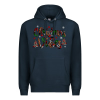 Navy christmas vibes Premium Hoodie - JahusDesignShop