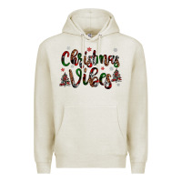 Oatmeal Heather christmas vibes Premium Hoodie - JahusDesignShop