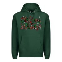 Sports Green christmas vibes Premium Hoodie - JahusDesignShop