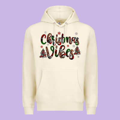 Christmas Vibes Premium Hoodie Designed By Jahusdesignshop