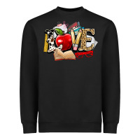 Black teacher school love Heavyweight Sweatshirt - NancyCooperArtShop