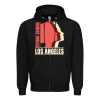 Black Women's Angeles Los Angeles Zipper Hoodie - Bettercallsaul