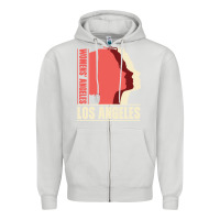 Dove Grey Women's Angeles Los Angeles Zipper Hoodie - Bettercallsaul