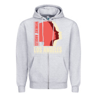 Heather Grey Women's Angeles Los Angeles Zipper Hoodie - Bettercallsaul