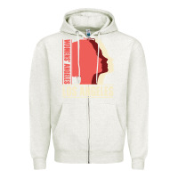Oatmeal Heather Women's Angeles Los Angeles Zipper Hoodie - Bettercallsaul
